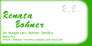 renata bohner business card