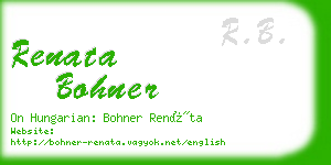 renata bohner business card